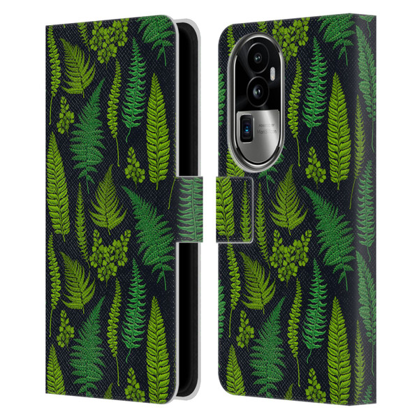 Katerina Kirilova Art Greens Leather Book Wallet Case Cover For OPPO Reno10 Pro+