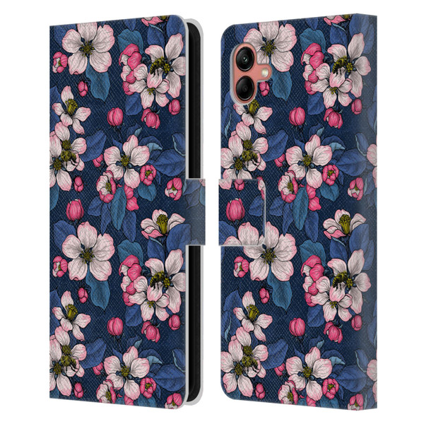 Katerina Kirilova Art Blossom Leather Book Wallet Case Cover For Samsung Galaxy A04 (2022)