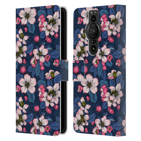 Katerina Kirilova Art Blossom Leather Book Wallet Case Cover For Sony Xperia Pro-I