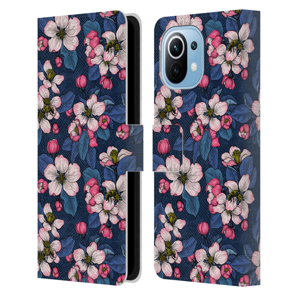 Katerina Kirilova Art Blossom Leather Book Wallet Case Cover For Xiaomi Mi 11