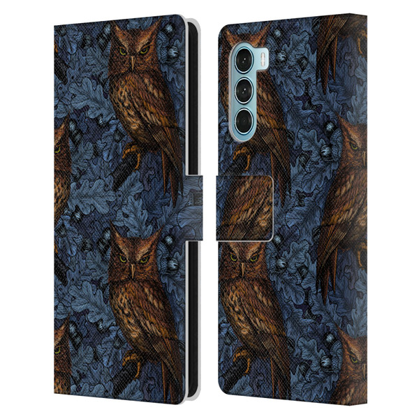 Katerina Kirilova Graphics Night Owls Leather Book Wallet Case Cover For Motorola Edge S30 / Moto G200 5G