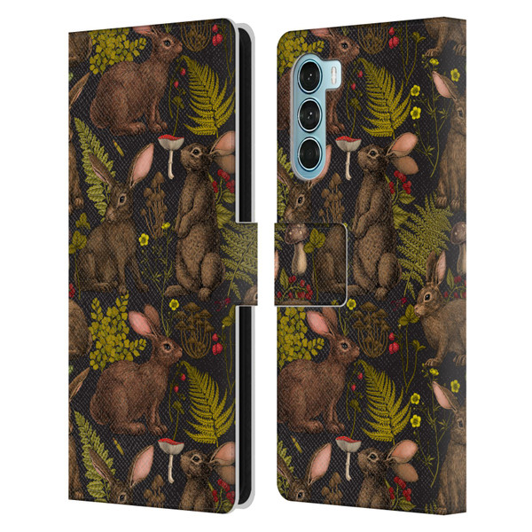 Katerina Kirilova Graphics Rabbits Leather Book Wallet Case Cover For Motorola Edge S30 / Moto G200 5G