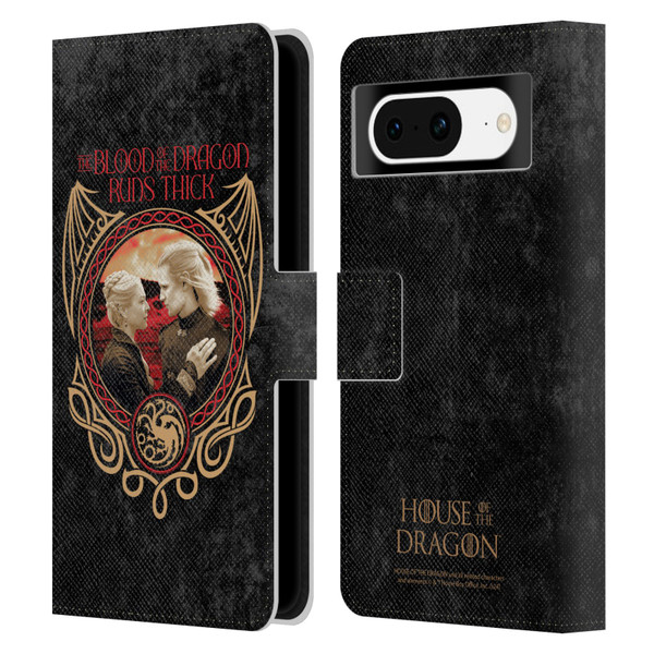 House Of The Dragon: Television Series Season 2 Graphics Blood Of The Dragon Leather Book Wallet Case Cover For Google Pixel 8