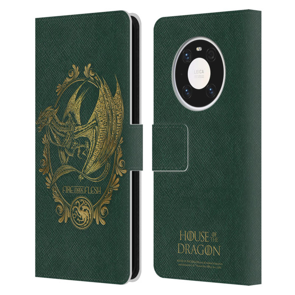 House Of The Dragon: Television Series Season 2 Graphics Fire Made Flesh Leather Book Wallet Case Cover For Huawei Mate 40 Pro 5G