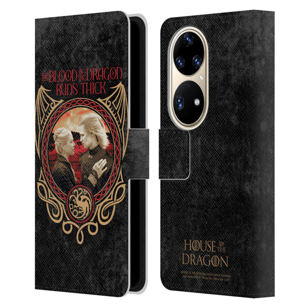 House Of The Dragon: Television Series Season 2 Graphics Dragons Leather Book Wallet Case Cover For Huawei P50 Pro