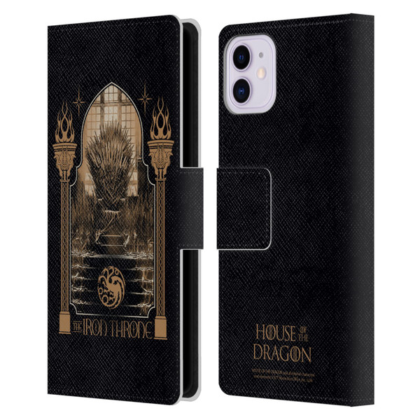 House Of The Dragon: Television Series Season 2 Graphics The Iron Throne Leather Book Wallet Case Cover For Apple iPhone 11