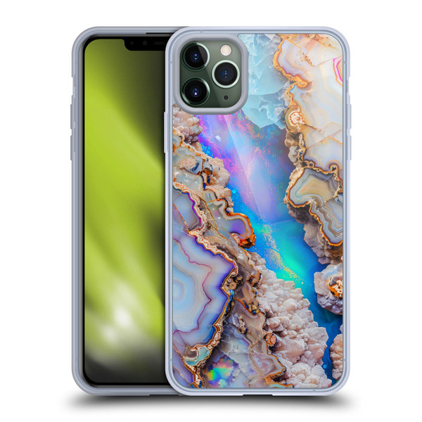 Haroulita Agates Pastel Soft Gel Case for Apple iPhone 11 Pro Max