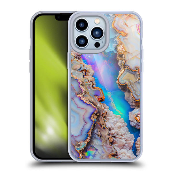 Haroulita Agates Pastel Soft Gel Case for Apple iPhone 13 Pro Max