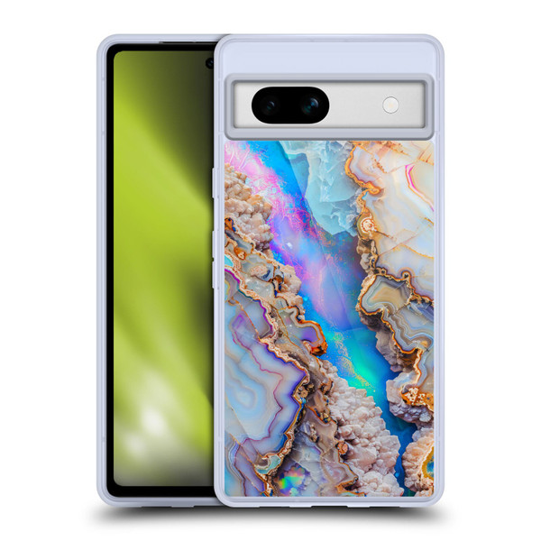 Haroulita Agates Pastel Soft Gel Case for Google Pixel 7a