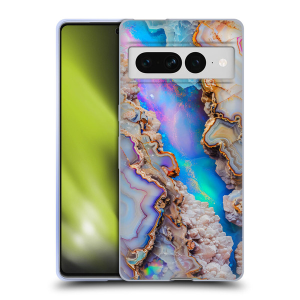 Haroulita Agates Pastel Soft Gel Case for Google Pixel 7 Pro