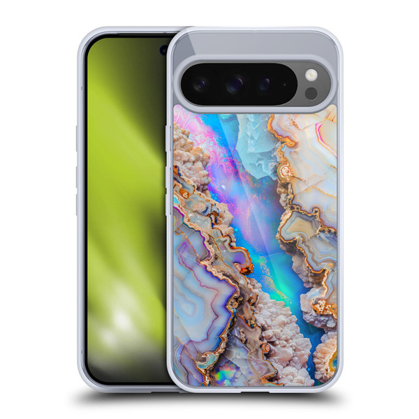 Haroulita Agates Pastel Soft Gel Case for Google Pixel 9 Pro XL