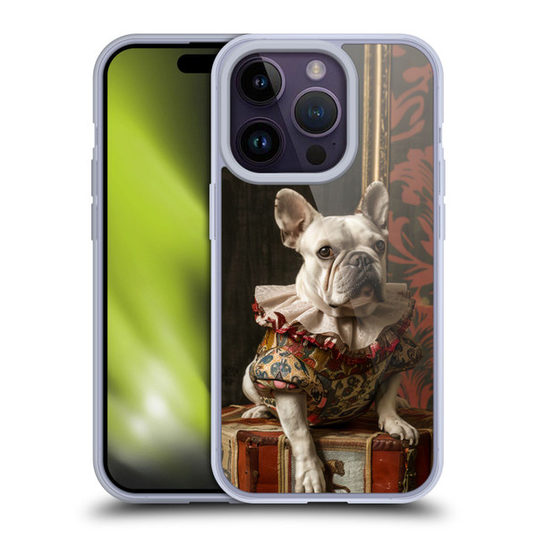 Haroulita Mix Art Animals Bulldog Soft Gel Case for Apple iPhone 14 Pro