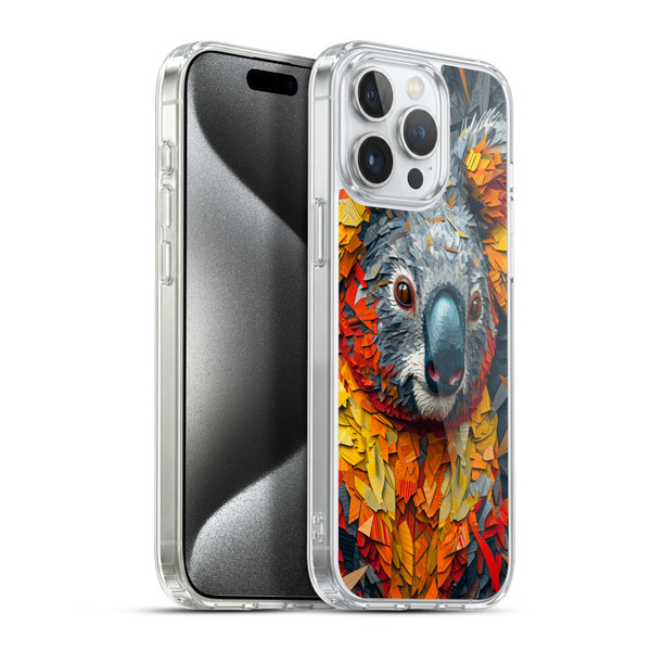 Haroulita Mix Art Animals Koala Soft Gel Case for Apple iPhone 15 Pro Max & MagSafe