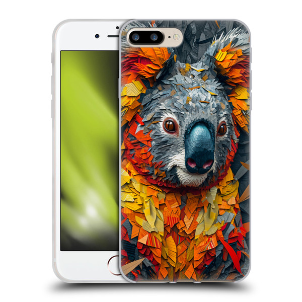 Haroulita Mix Art Animals Koala Soft Gel Case for Apple iPhone 7 Plus / iPhone 8 Plus