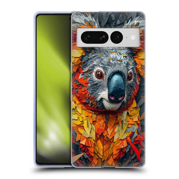 Haroulita Mix Art Animals Koala Soft Gel Case for Google Pixel 7 Pro