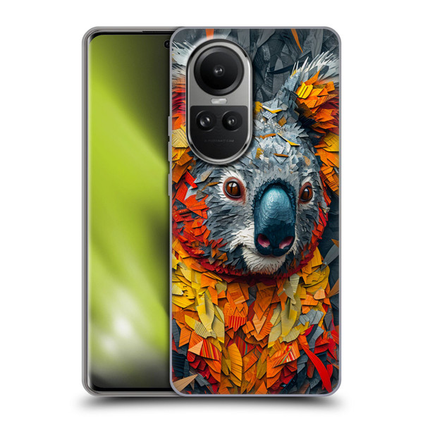 Haroulita Mix Art Animals Koala Soft Gel Case for OPPO Reno10 5G / Reno10 Pro 5G