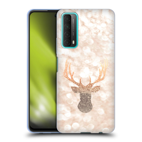 Monika Strigel Champagne Gold Deer Soft Gel Case for Huawei P Smart (2021)