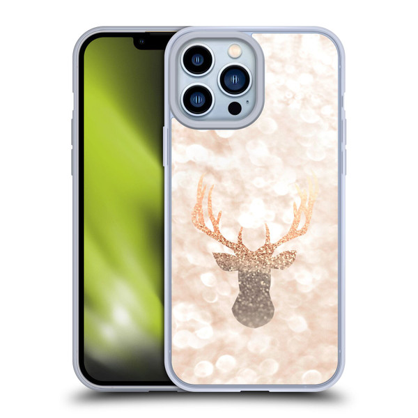Monika Strigel Champagne Gold Deer Soft Gel Case for Apple iPhone 13 Pro Max