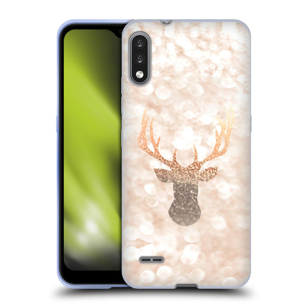 Monika Strigel Champagne Gold Deer Soft Gel Case for LG K22