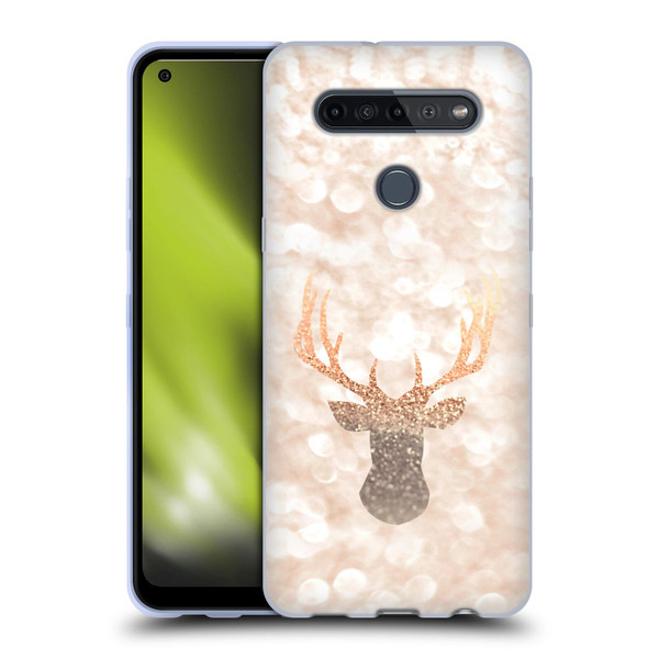 Monika Strigel Champagne Gold Deer Soft Gel Case for LG K51S