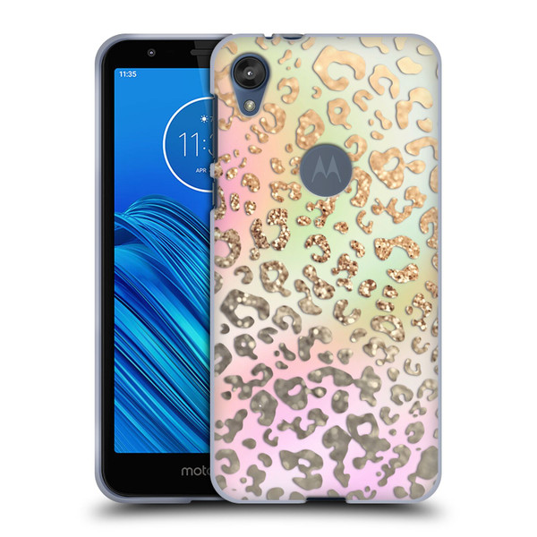 Monika Strigel Dreamland Gold Leopard Soft Gel Case for Motorola Moto E6