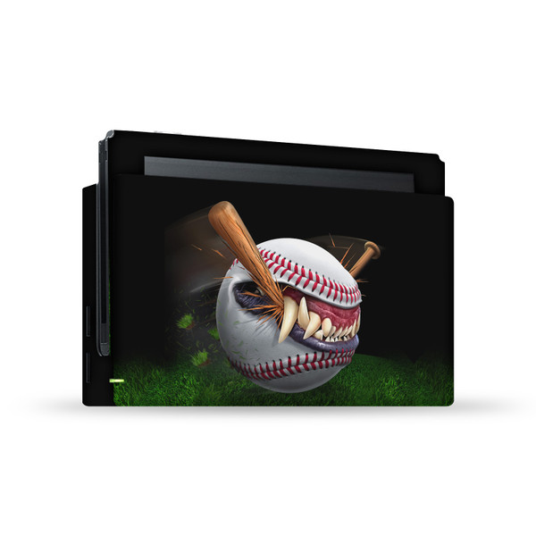 Tom Wood Monsters & Horrors Baseball Vinyl Sticker Skin Decal Cover for Nintendo Switch Console & Dock