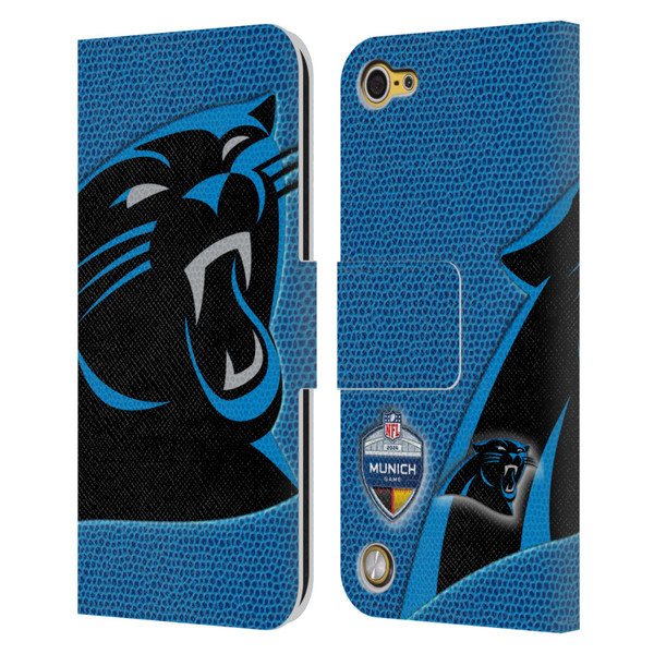 NFL 2024 International Games Munich Panthers Leather Book Wallet Case Cover For Apple iPod Touch 5G 5th Gen