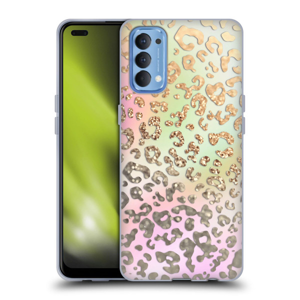 Monika Strigel Dreamland Gold Leopard Soft Gel Case for OPPO Reno 4 5G