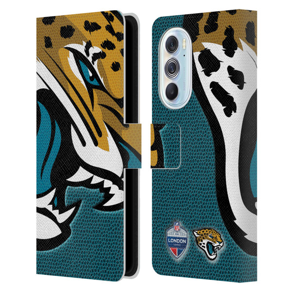 NFL 2024 International Games London Jaguars Leather Book Wallet Case Cover For Motorola Edge X30