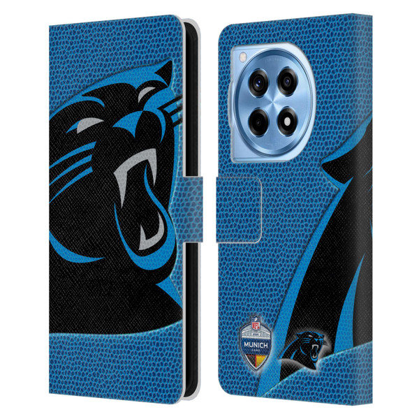 NFL 2024 International Games Munich Panthers Leather Book Wallet Case Cover For OnePlus 12R