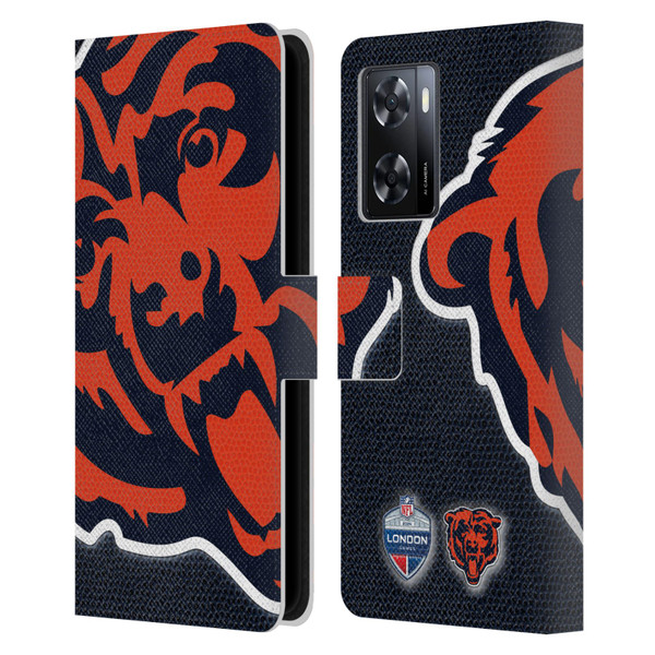 NFL 2024 International Games London Bears Leather Book Wallet Case Cover For OPPO A57s