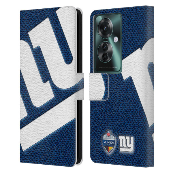 NFL 2024 International Games Munich Giants Leather Book Wallet Case Cover For OPPO Reno11 F 5G / F25 Pro 5G