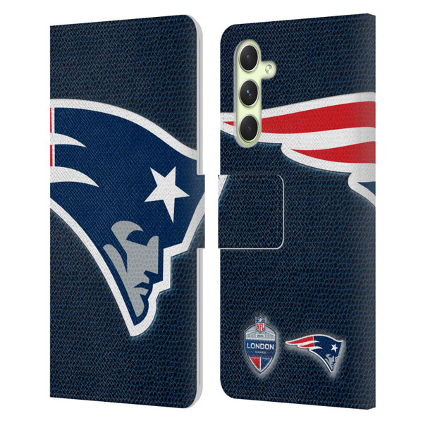 NFL 2024 International Games London Patriots Leather Book Wallet Case Cover For Samsung Galaxy A54 5G