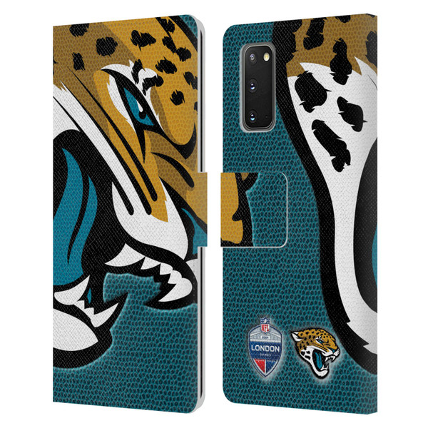 NFL 2024 International Games London Jaguars Leather Book Wallet Case Cover For Samsung Galaxy S20 / S20 5G