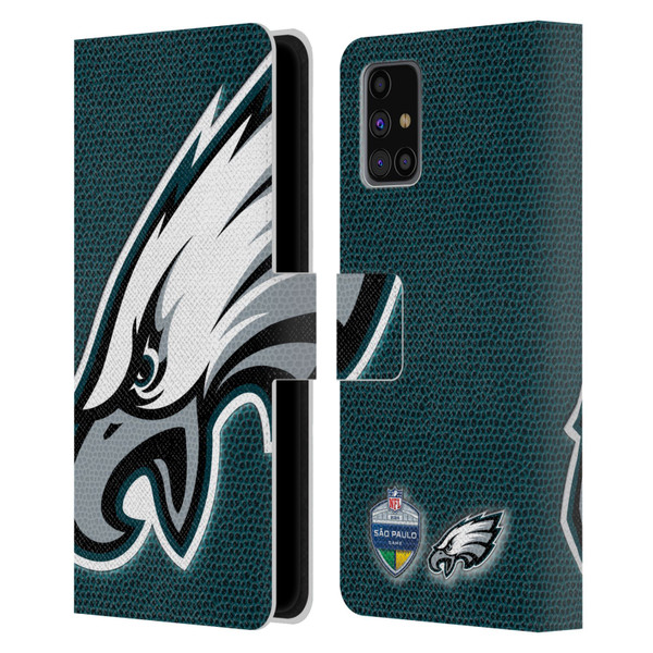NFL 2024 International Games São Paulo Eagles Leather Book Wallet Case Cover For Samsung Galaxy M31s (2020)
