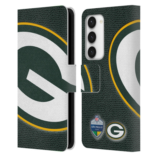 NFL 2024 International Games São Paulo Packers Leather Book Wallet Case Cover For Samsung Galaxy S23 5G