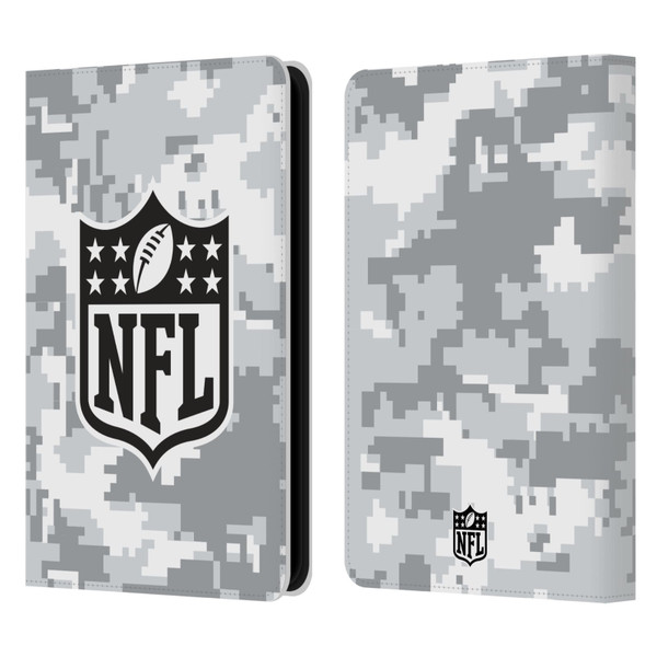 NFL Shield Digital Camouflage Leather Book Wallet Case Cover For Amazon Kindle Paperwhite 5 (2021)