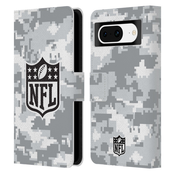 NFL Shield Digital Camouflage Leather Book Wallet Case Cover For Google Pixel 8
