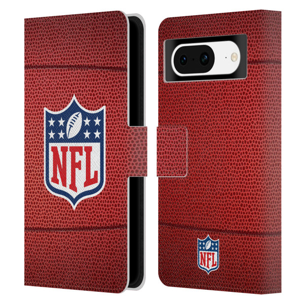 NFL Shield Football Leather Book Wallet Case Cover For Google Pixel 8