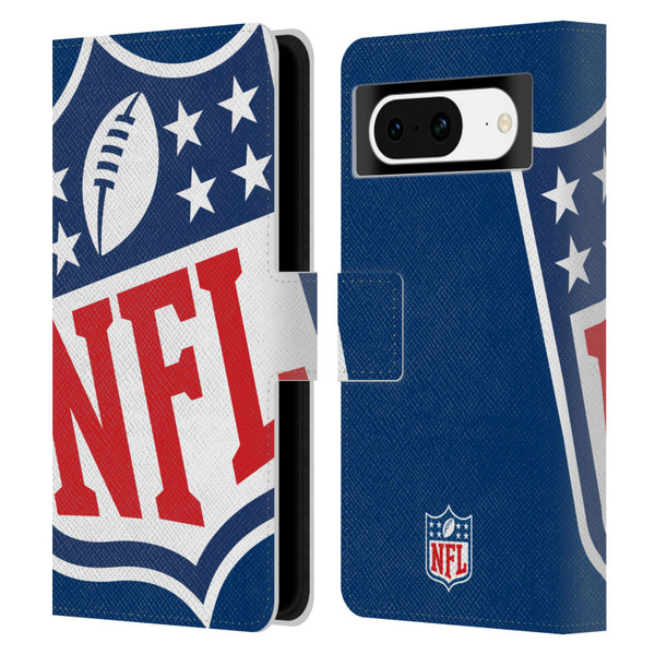 NFL Shield Oversized Leather Book Wallet Case Cover For Google Pixel 8