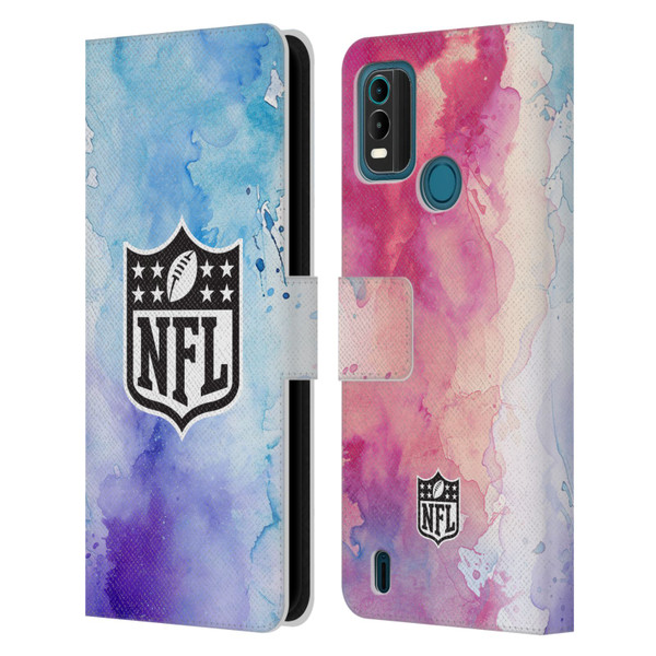 NFL Shield Watercolor Leather Book Wallet Case Cover For Nokia G11 Plus