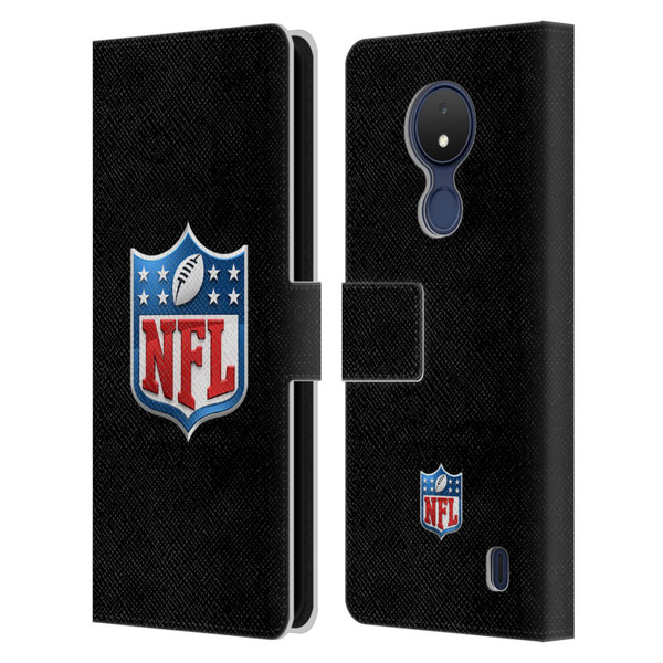 NFL Shield 3D Leather Book Wallet Case Cover For Nokia C21