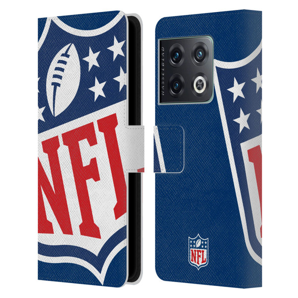 NFL Shield Oversized Leather Book Wallet Case Cover For OnePlus 10 Pro