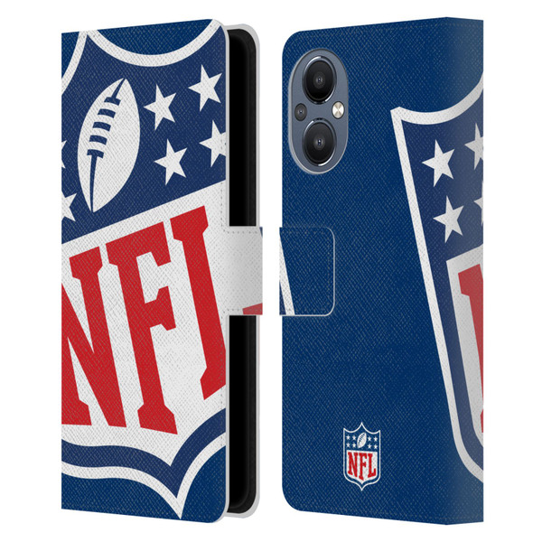 NFL Shield Oversized Leather Book Wallet Case Cover For OnePlus Nord N20 5G
