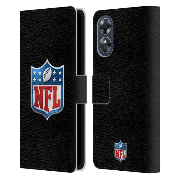 NFL Shield 3D Leather Book Wallet Case Cover For OPPO A17