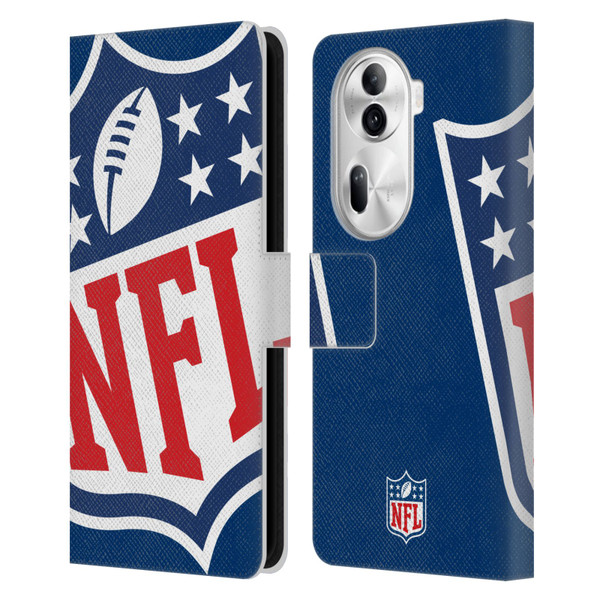 NFL Shield Oversized Leather Book Wallet Case Cover For OPPO Reno11
