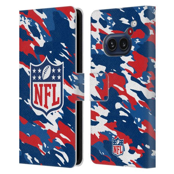 NFL Shield Camouflage Leather Book Wallet Case Cover For Nothing Phone (2a)