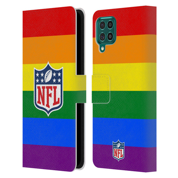 NFL Shield Pride Leather Book Wallet Case Cover For Samsung Galaxy F62 (2021)