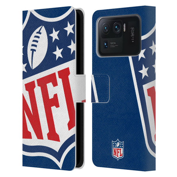 NFL Shield Oversized Leather Book Wallet Case Cover For Xiaomi Mi 11 Ultra