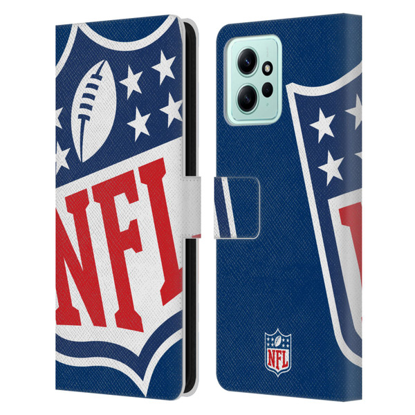 NFL Shield Oversized Leather Book Wallet Case Cover For Xiaomi Redmi 12